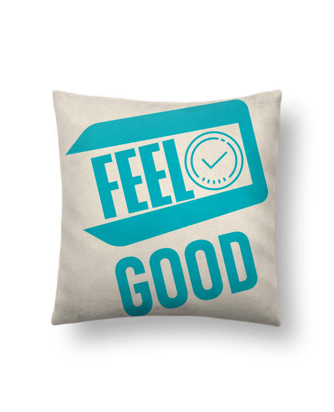 Coussin suédine Feel good - Idée cadeau par IPUAL