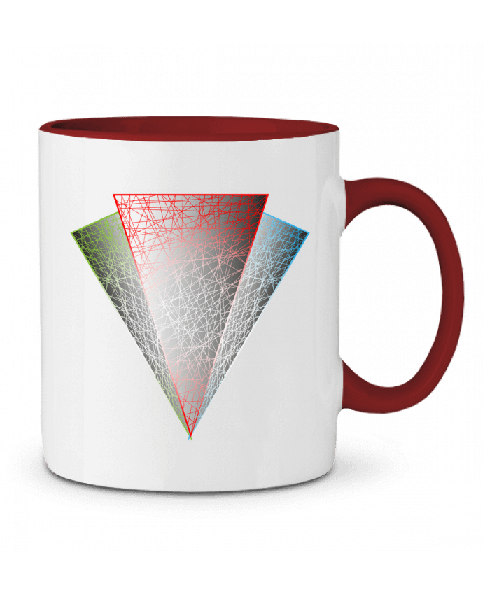 Mug bicolore Graphique 2D - Idée cadeau IPUAL