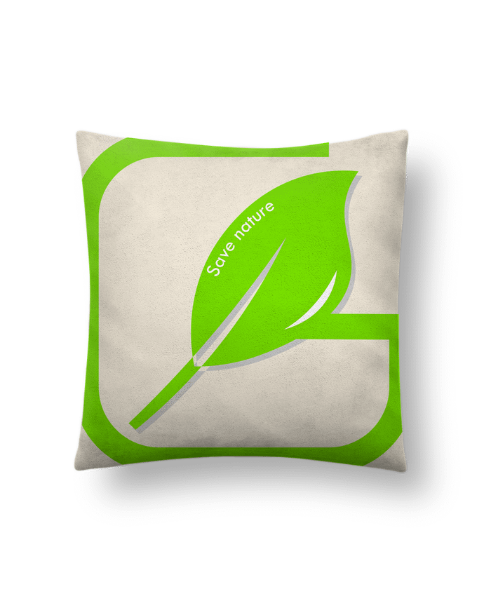 Coussin suédine Save nature - Idée cadeau par IPUAL