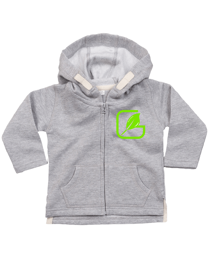 Sweat à capuche bébé zippé Save nature - Idée cadeau par IPUAL