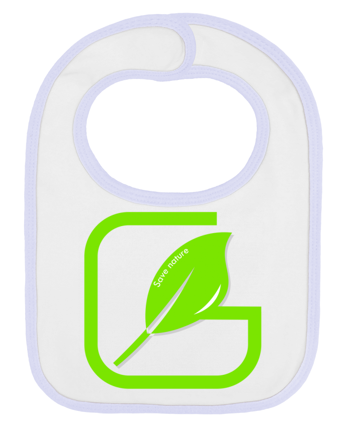 Bavoir bébé uni Save nature - Idée cadeau par IPUAL