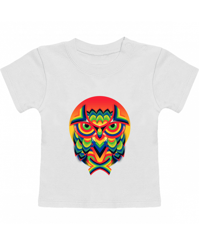 Camiseta Bebé Manga Corta Owl 3 manches courtes du designer ali_gulec