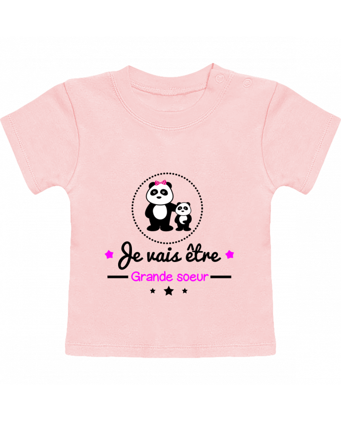 T-Shirt Baby Short Sleeve Bientôt grande soeur - Future grande soeur manches courtes du designer Benichan