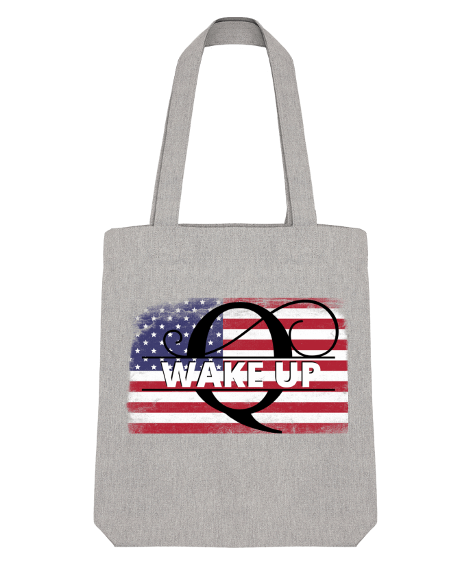 Tote Bag Stanley Stella QAnon USA wake up par Cheerocki 