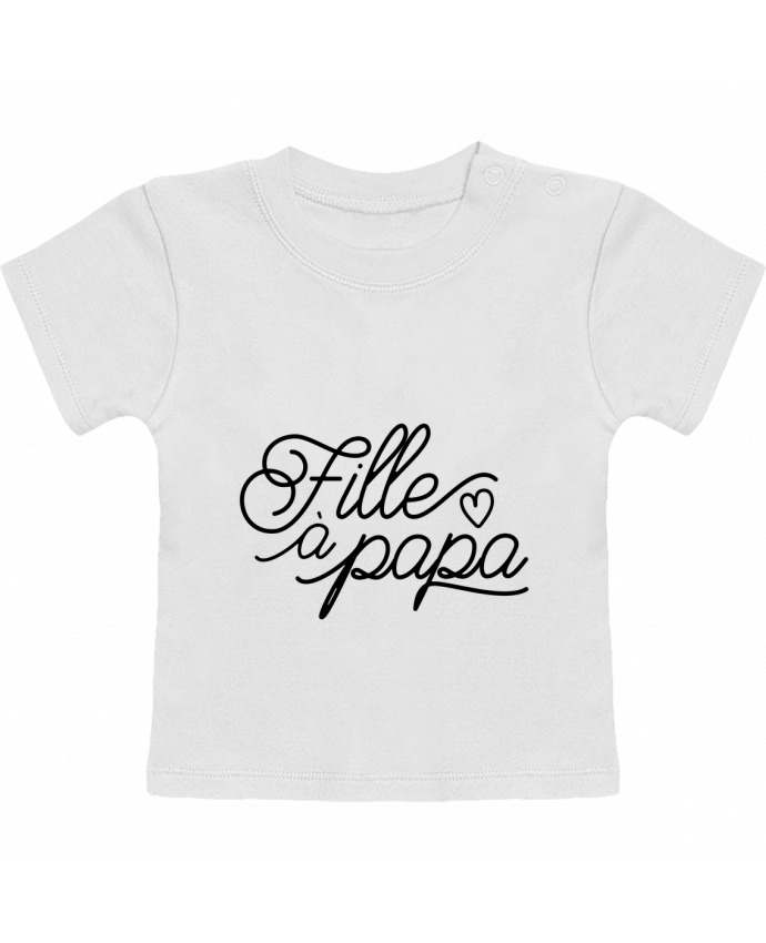 Camiseta Bebé Manga Corta Fille à papa manches courtes du designer tunetoo