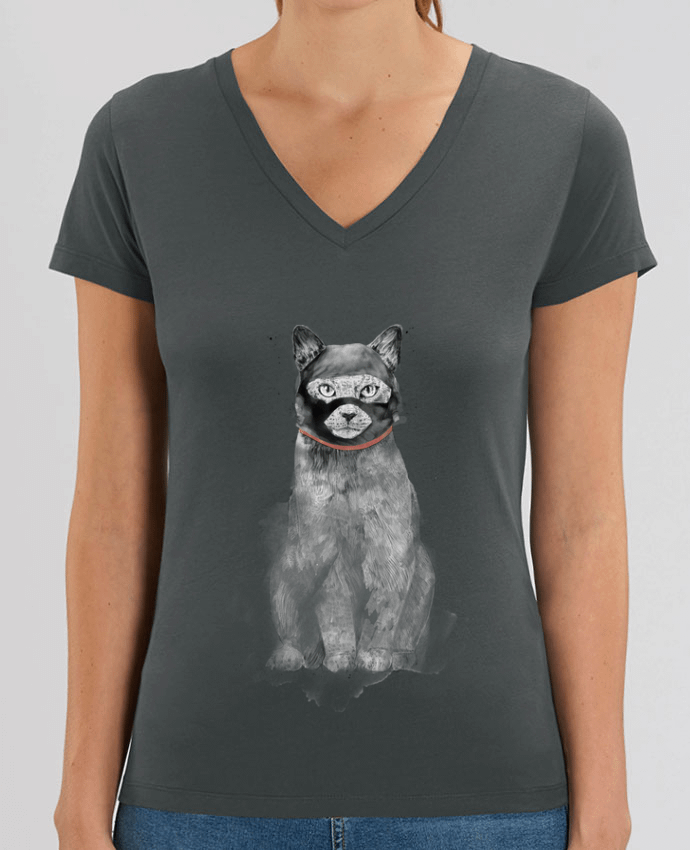 Tee-shirt femme Masked cat Par  Balàzs Solti