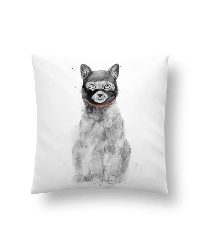 Coussin Masked cat par Balàzs Solti