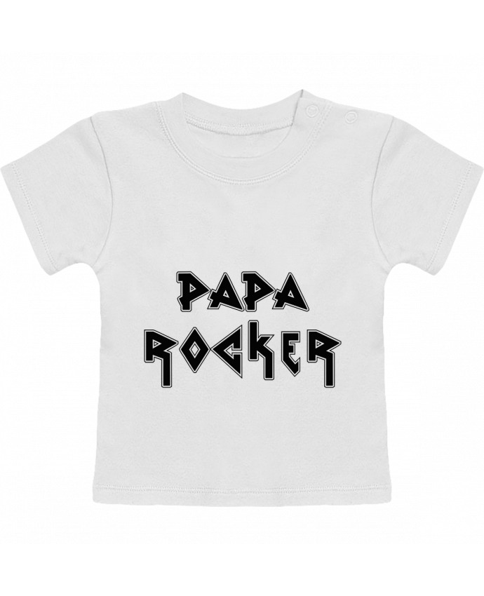 Camiseta Bebé Manga Corta Papa rocker manches courtes du designer tunetoo