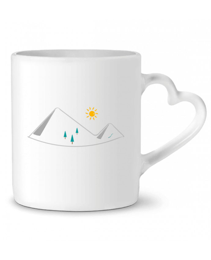 Mug coeur Mon petit coin de paradis - Idée cadeau par IPUAL