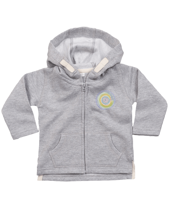 Sweat à capuche bébé zippé L'œil doux - Idée cadeau par IPUAL