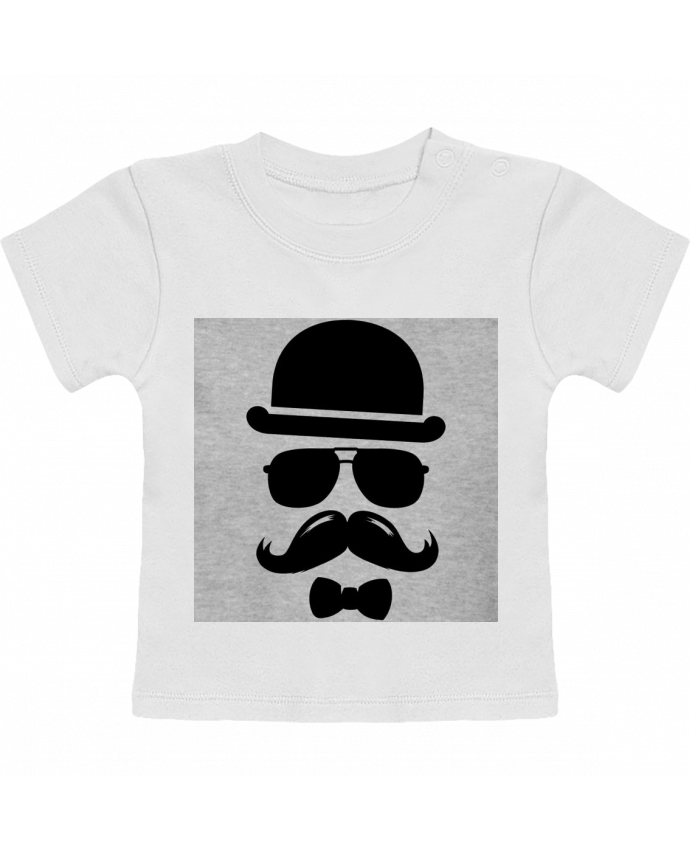 Camiseta Bebé Manga Corta Vetement moustache swag manches courtes du designer Designer_TUNETOO