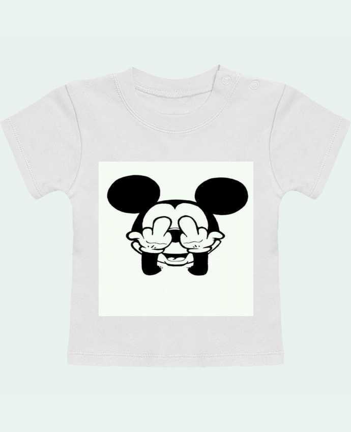 Camiseta Bebé Manga Corta Vetement mickey doigt d'honneur manches courtes du designer Designer_TUNETOO