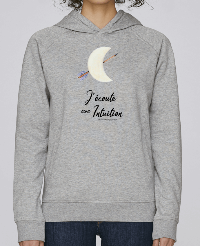 Sweat capuche femme Lune > Intuition par Les Guerriers Pacifiques