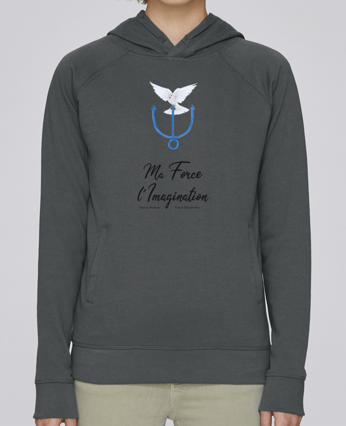 Sweat capuche femme Neptune >l'Imagination par Les Guerriers Pacifiques