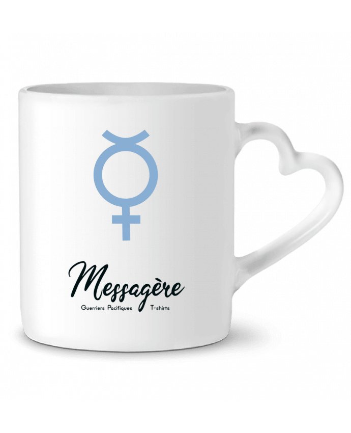 Mug coeur Mercure > Messagère par Les Guerriers Pacifiques