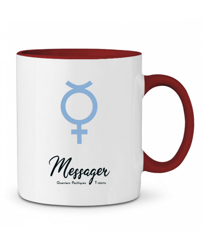 Mug bicolore Mercure > Messager Les Guerriers Pacifiques