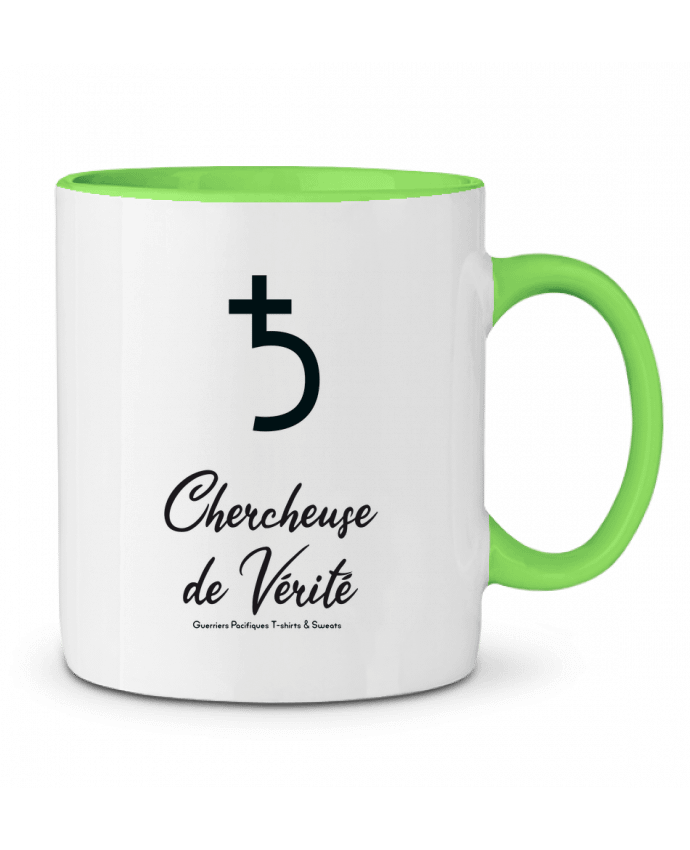 Mug bicolore Saturne > Vérité Les Guerriers Pacifiques