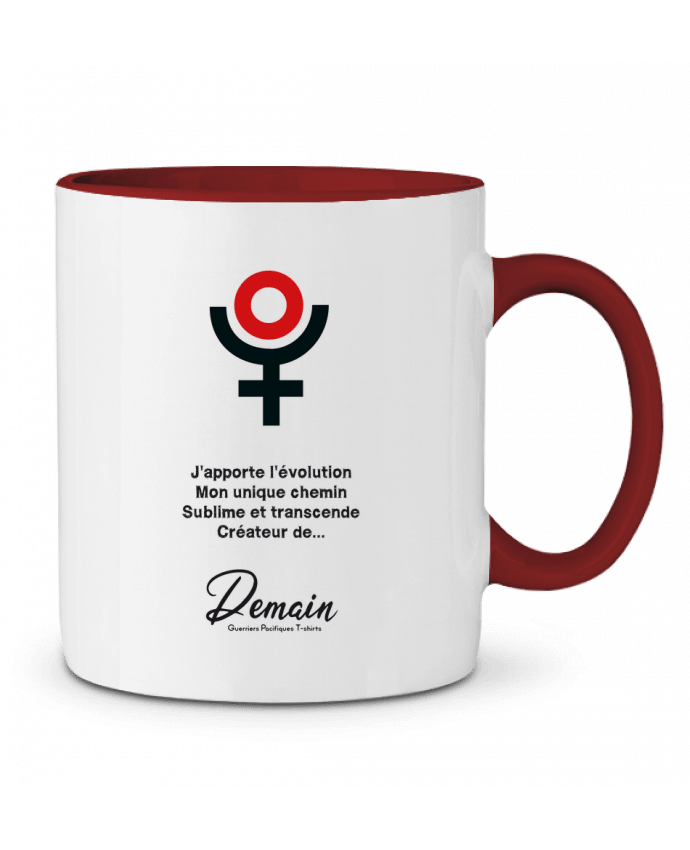 Mug bicolore Pluton > Demain Les Guerriers Pacifiques