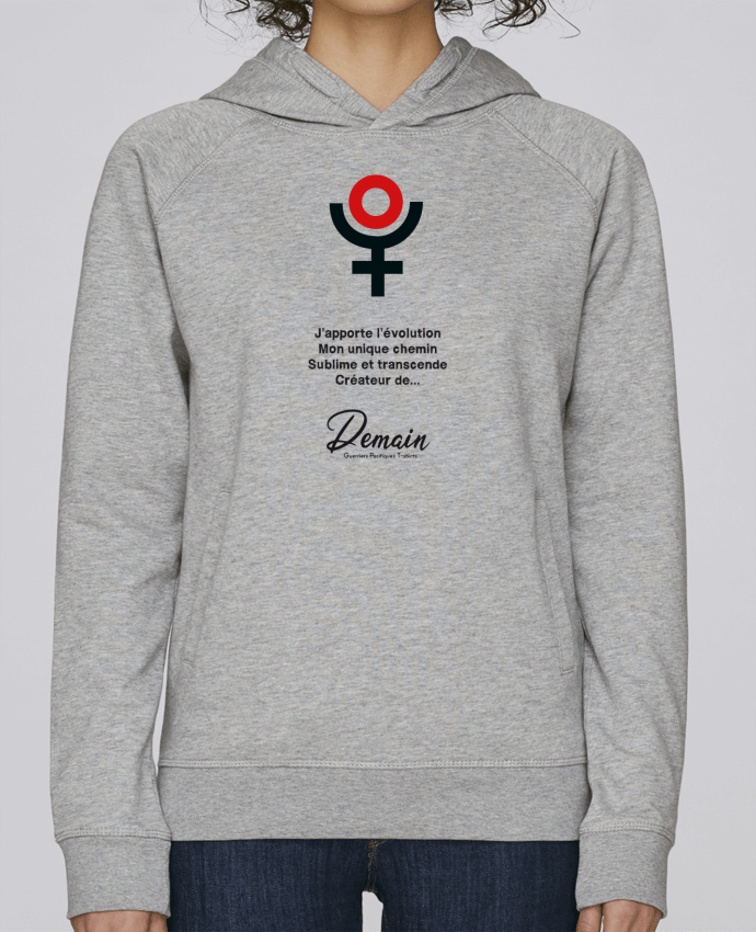 Sweat capuche femme Pluton > Demain par Les Guerriers Pacifiques