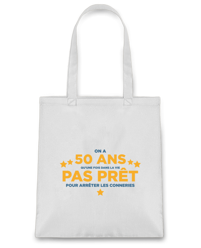 Bolsa de Tela de Algodón On a 50 ans qu'une fois dans la vie - Anniversaire por tunetoo