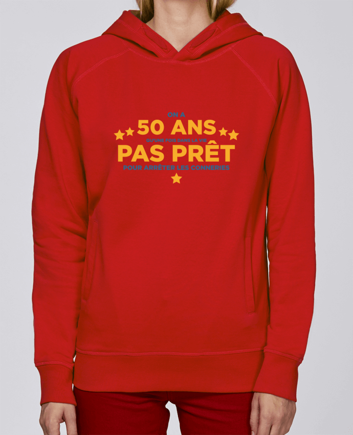 Hoodie Raglan sleeve welt pocket On a 50 ans qu'une fois dans la vie - Anniversaire by tunetoo