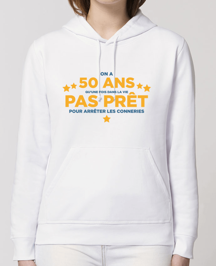 Sweat-Shirt Capuche Essentiel Unisexe Drummer On a 50 ans qu'une fois dans la vie - Anniversaire Par tunetoo