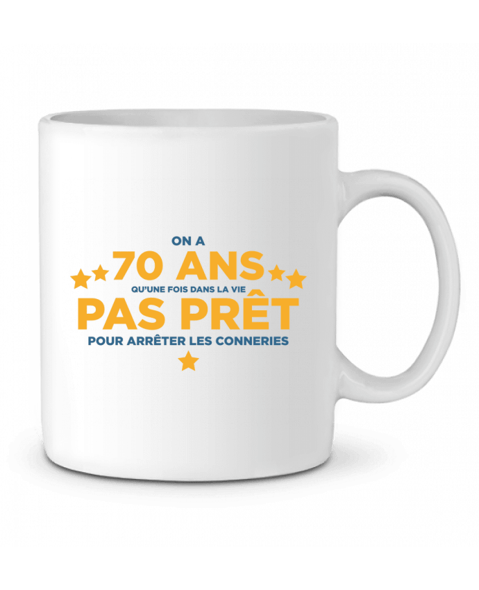 Mug  On a 70 ans qu'une fois dans la vie - Anniversaire par tunetoo