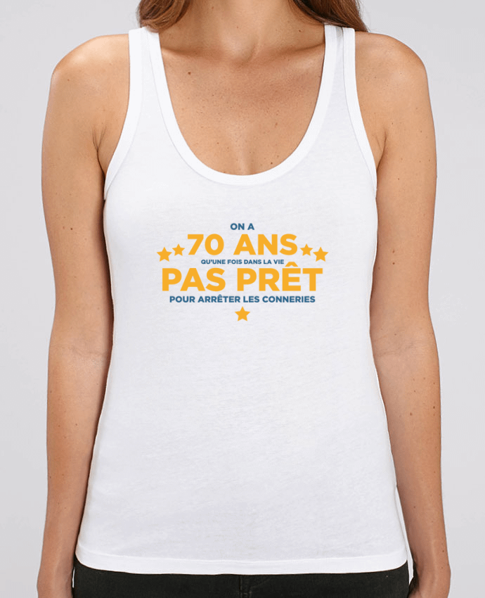 Camiseta de Tirantes  Mujer Stella Dreamer On a 70 ans qu'une fois dans la vie - Anniversaire Par tunetoo