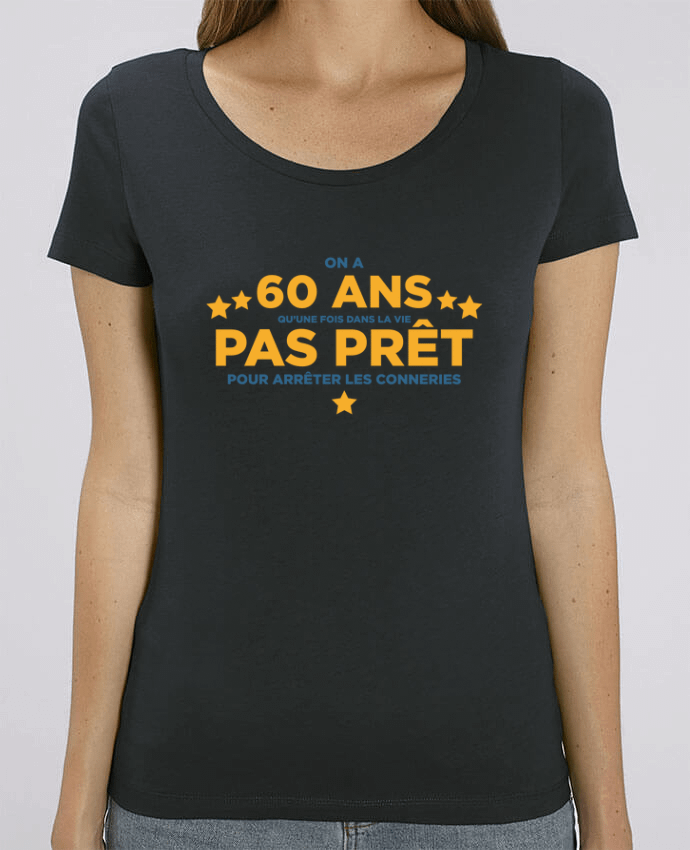 Camiseta Essential pora ella Stella Jazzer On a 60 ans qu'une fois dans la vie - Anniversaire por tunetoo