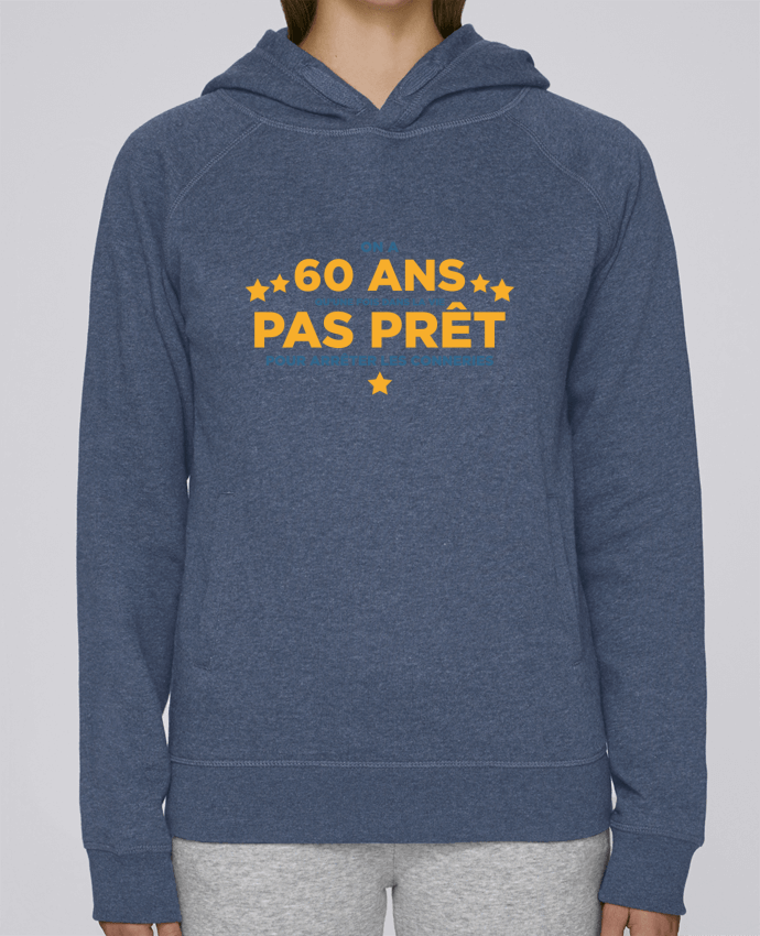 Hoodie Raglan sleeve welt pocket On a 60 ans qu'une fois dans la vie - Anniversaire by tunetoo