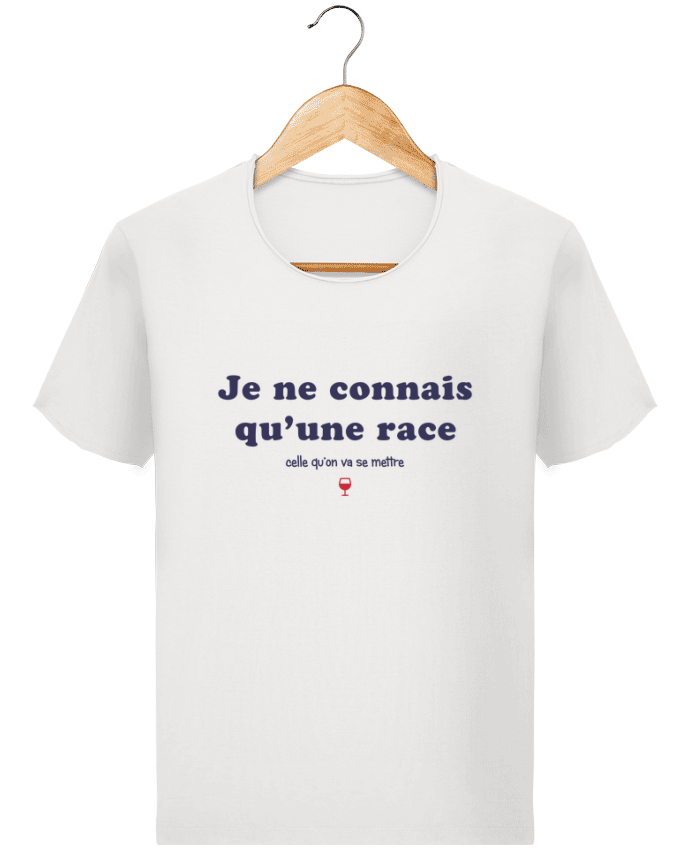  T-shirt Homme vintage Je connais qu'une race, celle qu'on va se mettre par tunetoo