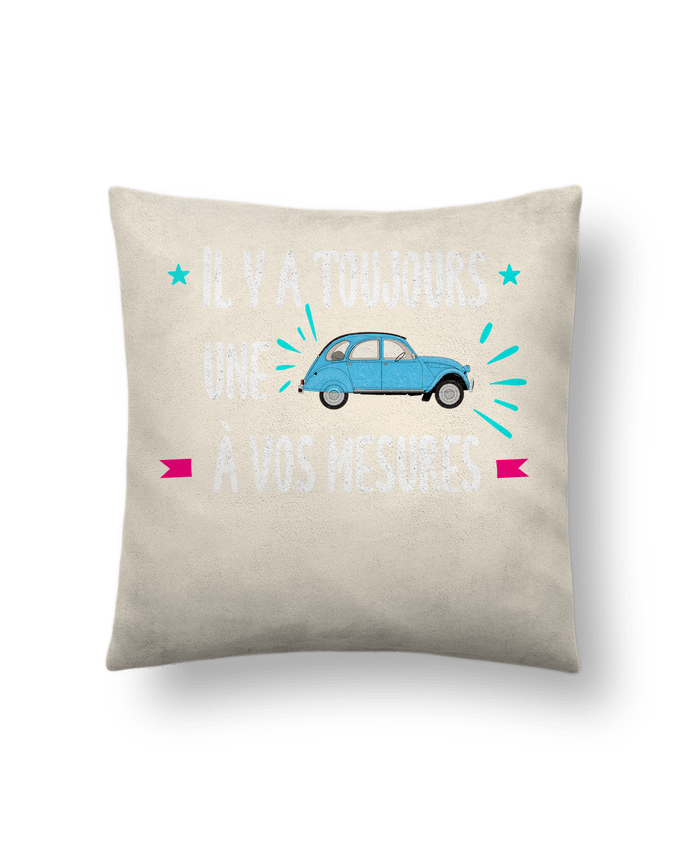 Coussin suédine Il y a toujours une 2cv à vos mesures par berth99
