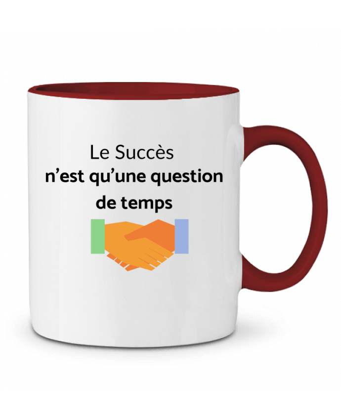 Mug bicolore Le succès n'est qu'une question de temps frenchydesign