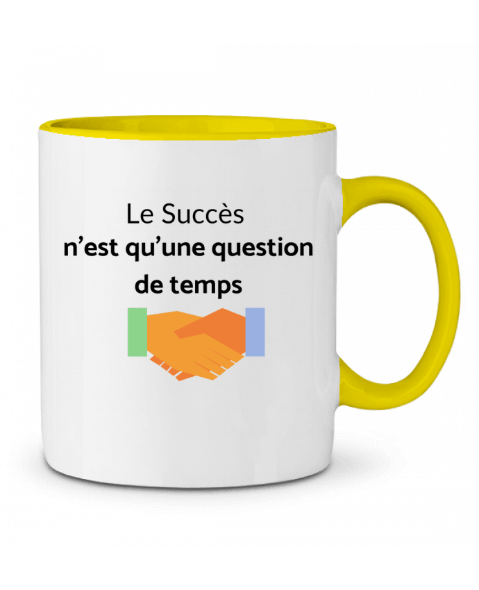 Mug bicolore Le succès n'est qu'une question de temps frenchydesign