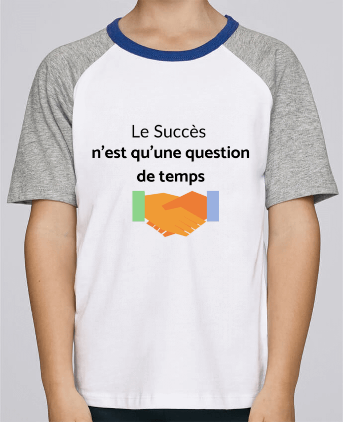 T-shirt enfant Baseball Le succès n'est qu'une question de temps par frenchydesign