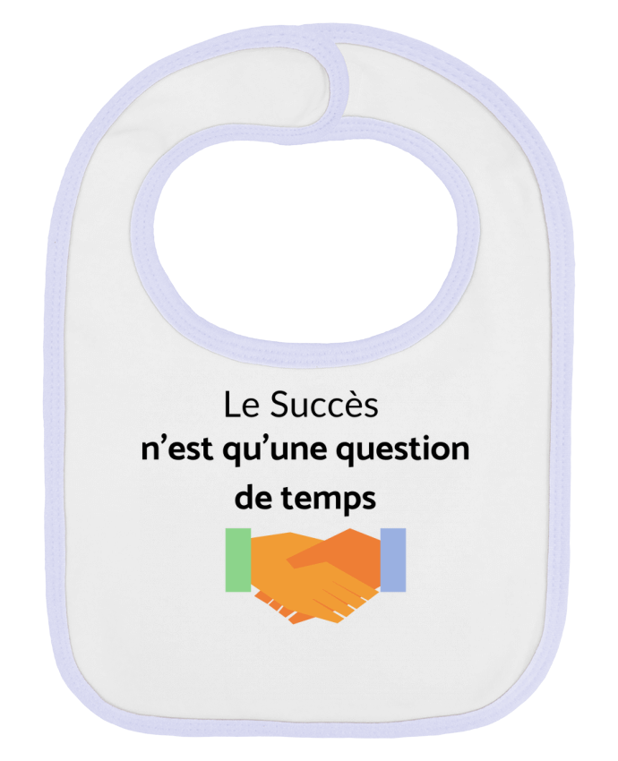 Bavoir bébé uni Le succès n'est qu'une question de temps par frenchydesign