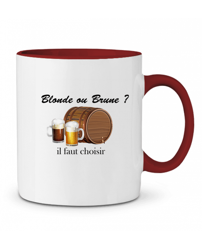 Mug bicolore Blonde ou Brune ? il faut choisir frenchydesign