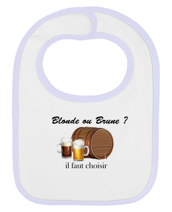 Bavoir bébé uni Blonde ou Brune ? il faut choisir par frenchydesign