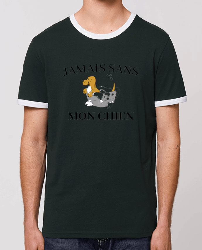 T-shirt Jamais sans mon chien par frenchydesign