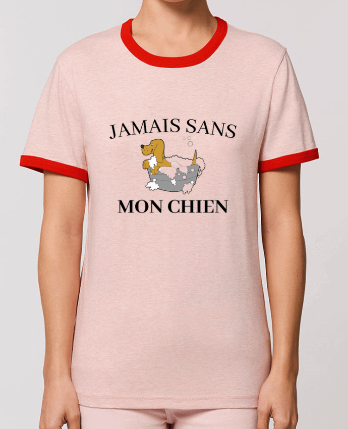 T-shirt Jamais sans mon chien par frenchydesign