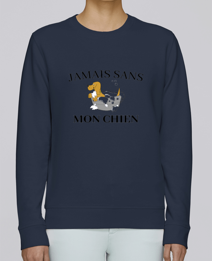 Sweatshirt Jamais sans mon chien par frenchydesign