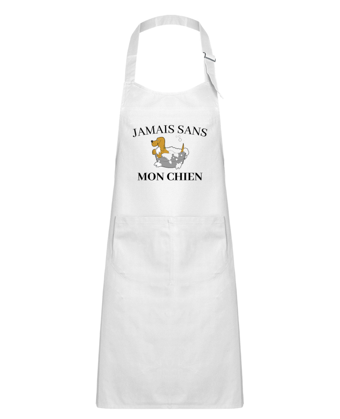 Tablier Enfant Jamais sans mon chien par frenchydesign