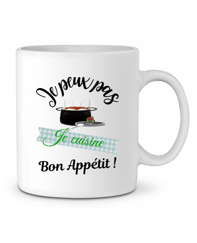 Mug  je peux pas, je cuisine, bon appétit ! par Fridaé