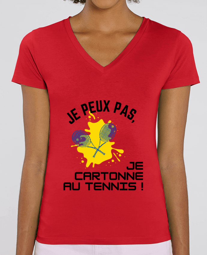 Tee-shirt femme je peux pas, je cartonne au tennis Par  Fridaé