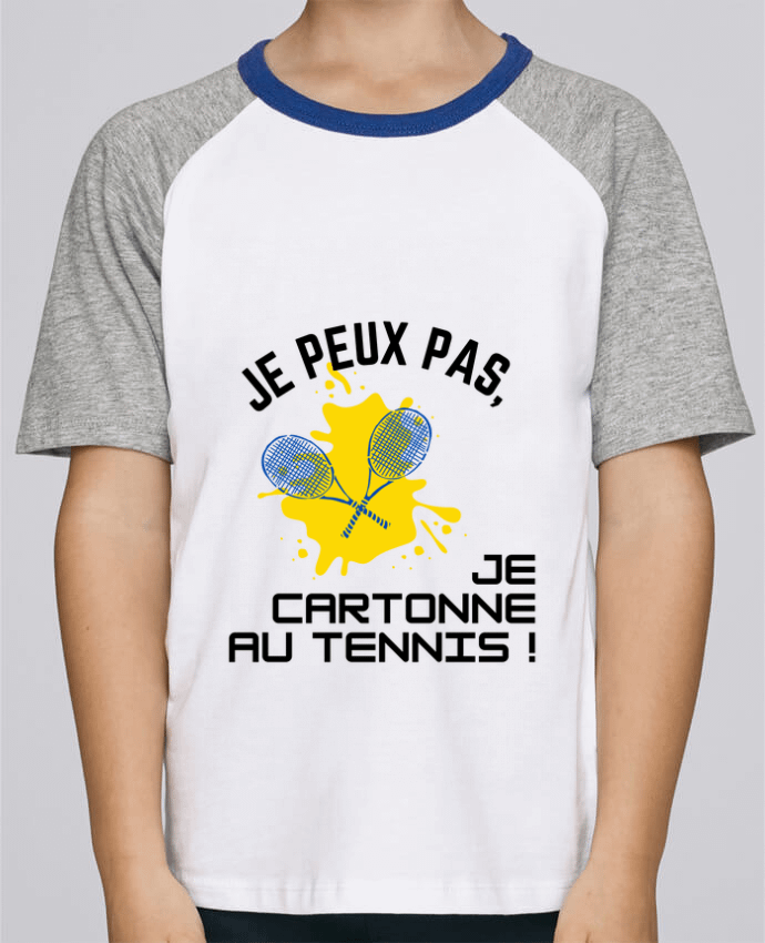 T-shirt enfant Baseball je peux pas, je cartonne au tennis par Fridaé