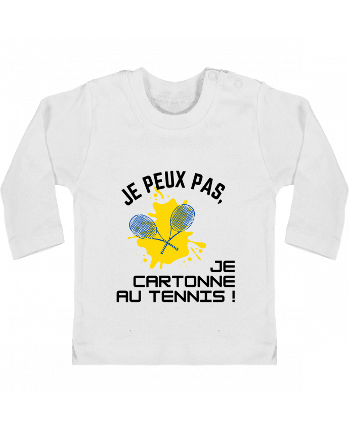 T-shirt bébé je peux pas, je cartonne au tennis manches longues du designer Fridaé