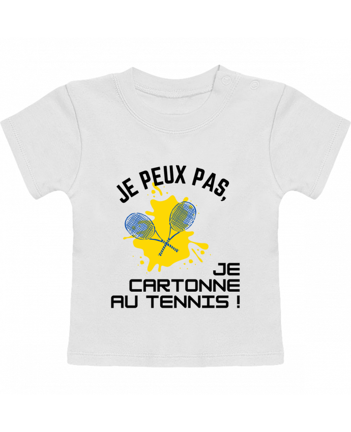 T-shirt bébé je peux pas, je cartonne au tennis manches courtes du designer Fridaé