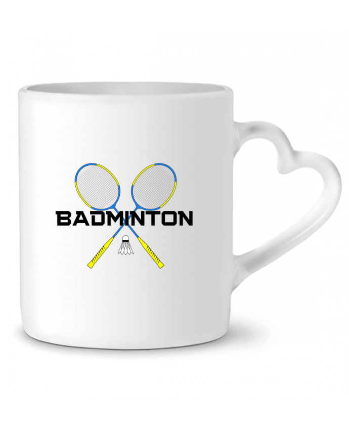 Mug coeur Badminton par Fridaé