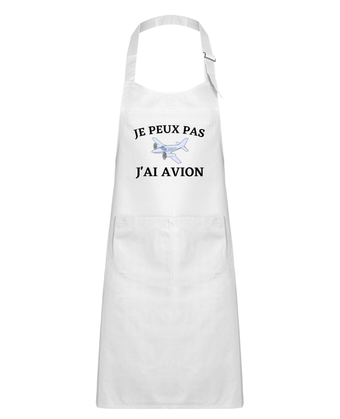 Tablier Enfant Je peux pas j'ai avion par frenchydesign
