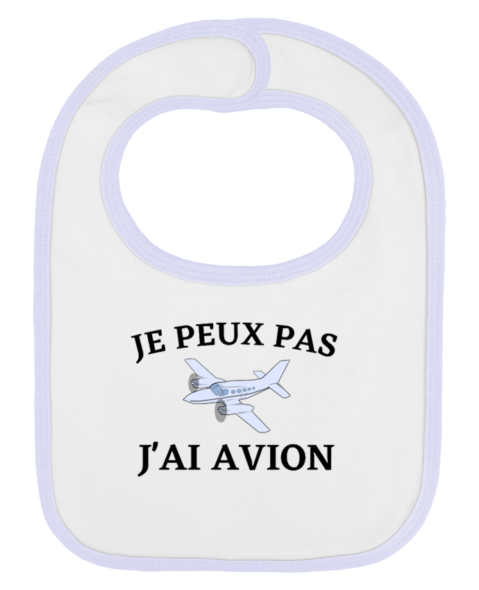 Bavoir bébé uni Je peux pas j'ai avion par frenchydesign